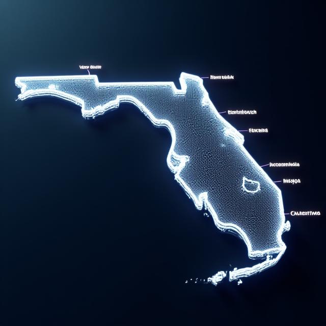 Map of Florida showing Vero Beach as a central logistics hub with routes to Miami, Orlando, and Tampa